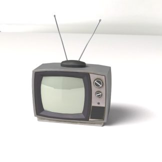 Low-poly Retro TV Set